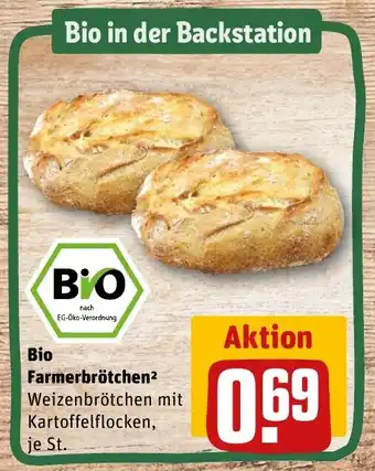 REWE DE Bio Farmerbrötchen tilbud