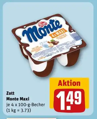 REWE DE Zott Monte Maxi tilbud