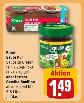 REWE Knorr Sauce Pur tilbud