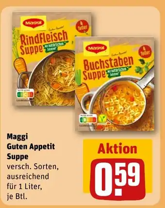 REWE DE Maggi Guten Appetit Suppe tilbud