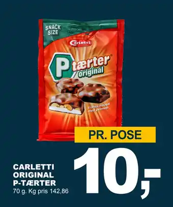 Let-Køb CARLETTI ORIGINAL P-TÆRTER tilbud