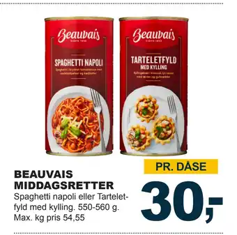 Let-Køb BEAUVAIS MIDDAGSRETTER tilbud