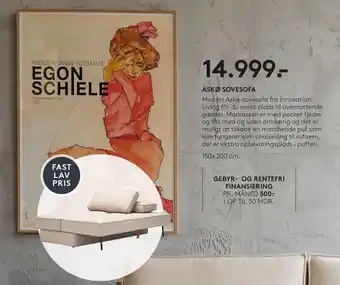 SENG ASKØ SOVESOFA tilbud
