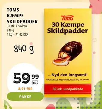 Scandinavian Park TOMS KÆMPE SKILDPADDER tilbud