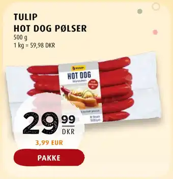 Scandinavian Park TULIP HOT DOG PØLSER tilbud