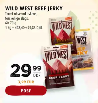 Scandinavian Park WILD WEST BEEF JERKY tilbud