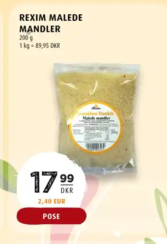 Scandinavian Park REXIM MALEDE MANDLER tilbud