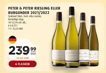 PETER & PETER RIESLING ELLER BURGUNDER 2021/2022