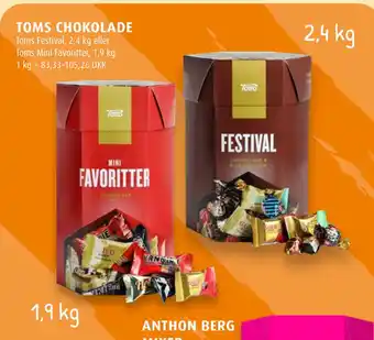 Scandinavian Park TOMS CHOKOLADE tilbud