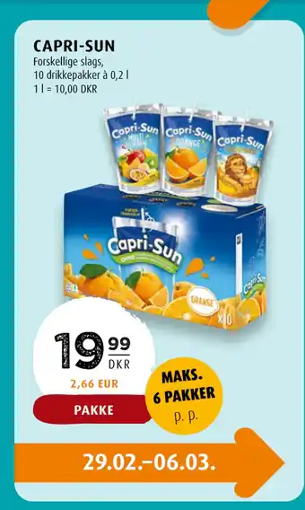 Scandinavian Park CAPRI-SUN tilbud