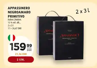 Scandinavian Park APPASSINERO NEGROAMARO PRIMITIVO tilbud