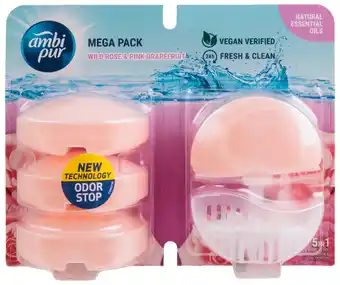 Harald Nyborg Ambi Pur Toiletblok - Megapack, Wild Rose & Pink Grape tilbud
