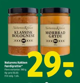 Coop 365 Naturens Køkken færdigretter tilbud