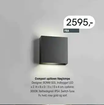 El-Salg Compact up/down Væglampe tilbud