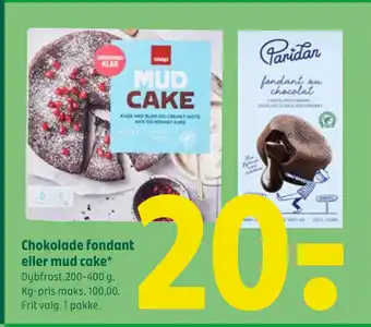 Coop 365 Chokolade fondant eller mud cake tilbud
