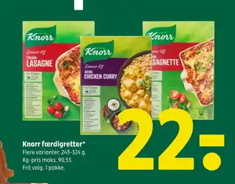 Coop 365 Knorr færdigretter tilbud