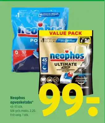 Coop 365 Neophos opvasketabs tilbud