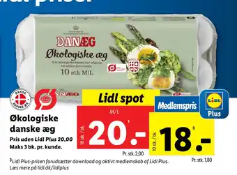 Lidl Økologiske danske æg tilbud