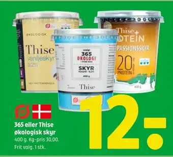 Coop 365 365 eller Thise økologisk skyr tilbud