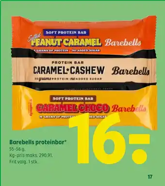 Coop 365 Barebells proteinbar tilbud