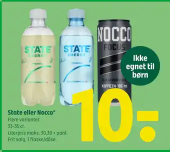 Coop 365 State eller Nocco tilbud