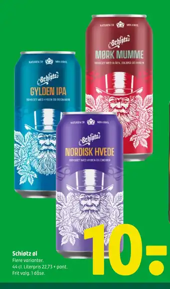 Coop 365 Schiøtz øl tilbud