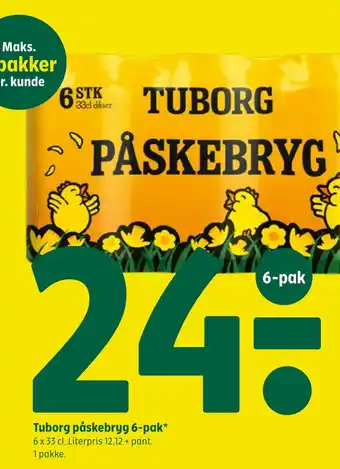 Coop 365 Tuborg påskebryg 6-pak tilbud