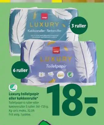 Luxury toiletpapir eller køkkenrulle