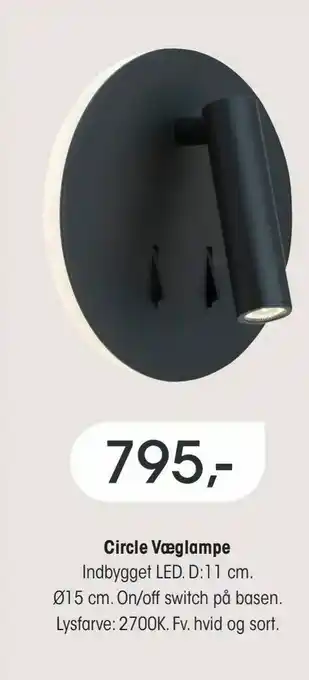 El-Salg Circle Væglampe tilbud