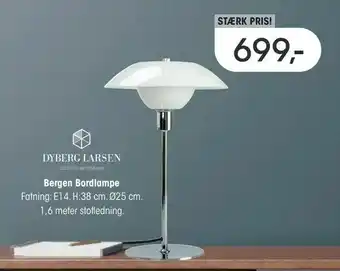 El-Salg Bergen Bordlampe tilbud
