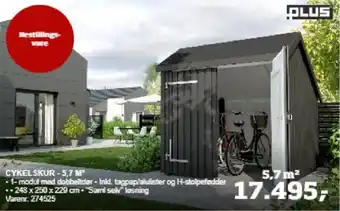 Bygma CYKELSKUR - 5,7 M³ tilbud