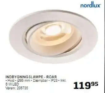 INDBYGNING SLAMPE - ROAR
