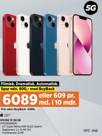 Power Iphone 13 128Gb IP13128GBMDN tilbud