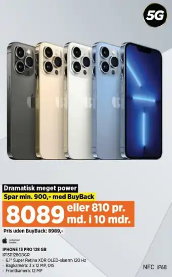 Power iPhone 13 Pro 128 Gb IP13128GBGR tilbud
