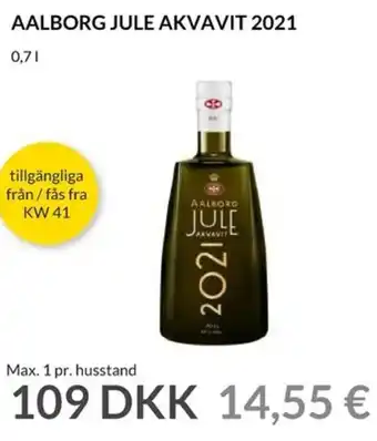 Aalborg Jule Akvavit 2021