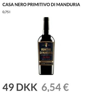 Nielsen's Discount Casa Nero Primitivo Di Manduria tilbud