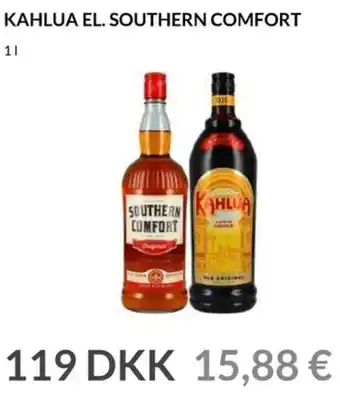 Nielsen's Discount Kahlua El. Southern Comfort tilbud