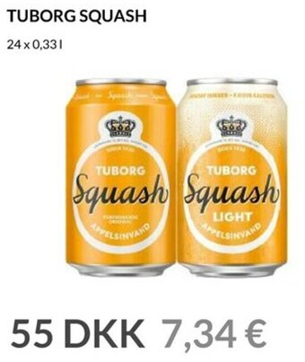 Nielsen's Discount Tuborg Squash tilbud