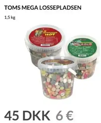 Nielsen's Discount Toms Mega Lossepladsen 1,5 Kg tilbud