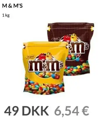 Nielsen's Discount M & M's 1 Kg tilbud