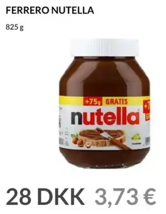 Nielsen's Discount Ferrero Nutella 825g tilbud