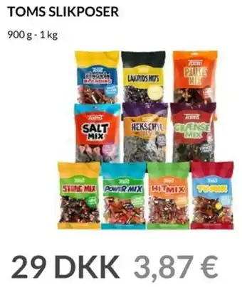 Nielsen's Discount Toms Slikposer 900g-1 Kg tilbud