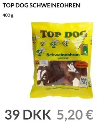 Nielsen's Discount Top Dog Schweineohren 400g tilbud