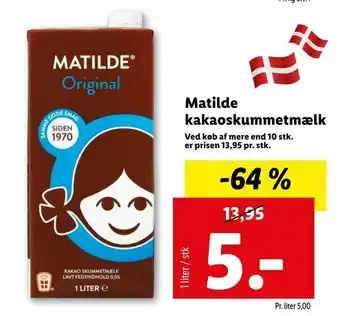 Let-Køb Matilde kakaoskummetmælk tilbud