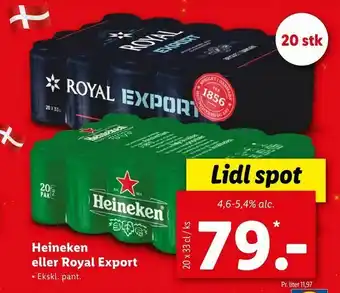 Heineken eller Royal Export