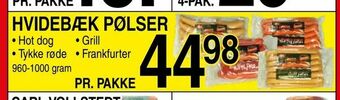 Hvidebæk pølser