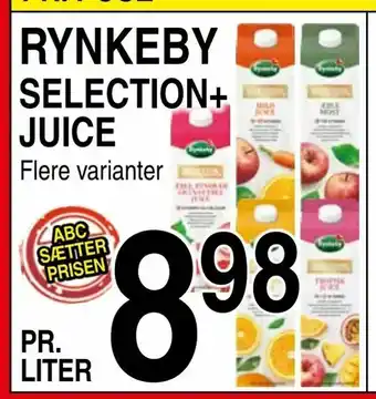 ABC Lavpris Rynkeby selection+ juice tilbud