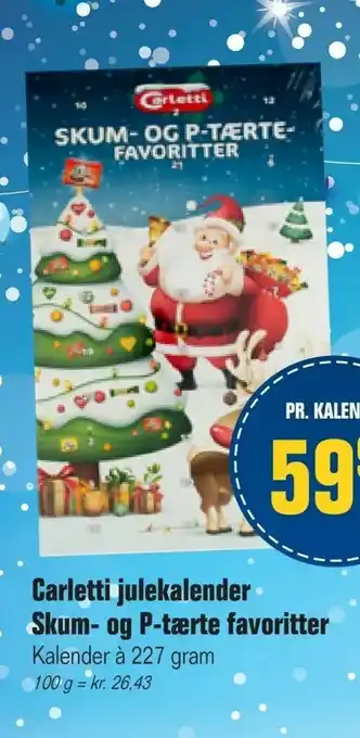 Otto Duborg Carletti julekalender Skum- og P-tærte favoritter tilbud