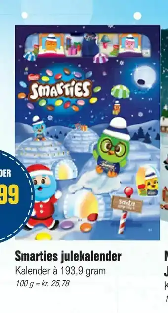 Otto Duborg Smarties julekalender tilbud