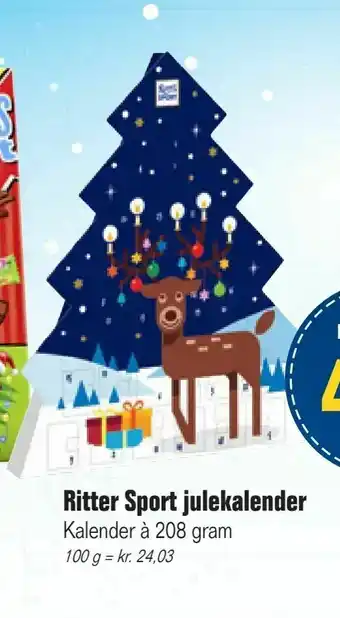 Otto Duborg Ritter Sport julekalender tilbud